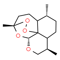 ChemSpider 2D Image | (3S,6R,9R,12R)-3,6,9-trimethyldecahydro-3,12-epoxy[1,2]dioxepino[4,3-i]isochromene | C15H24O4