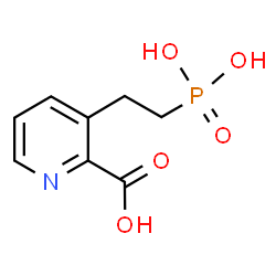 ChemSpider 2D Image | 3-(2-Phosphonoethyl)-2-pyridinecarboxylic acid | C8H10NO5P
