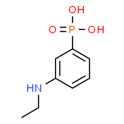 ChemSpider 2D Image | [3-(Ethylamino)phenyl]phosphonic acid | C8H12NO3P