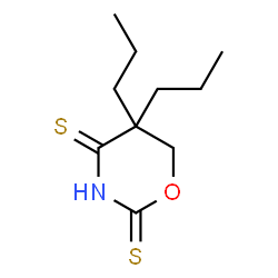 ChemSpider 2D Image | 5,5-Dipropyl-1,3-oxazinane-2,4-dithione | C10H17NOS2