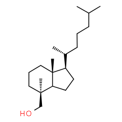 ChemSpider 2D Image | 1H-indene-4-methanol, 1-(1,5-dimethylhexyl)octahydro-4,7a-dimethyl-, (1R,7aR)- | C20H38O