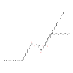 ChemSpider 2D Image | 1,2-Dioleoyl-3-stearoylglycerol | C57H106O6