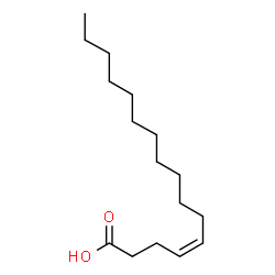 ChemSpider 2D Image | (4Z)-hexadecenoic acid | C16H30O2