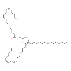 ChemSpider 2D Image | 2-Palmito-1,3-dilinolein | C55H98O6