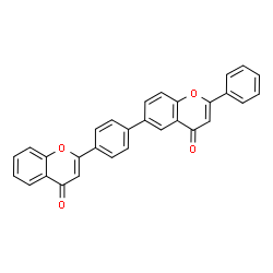 ChemSpider 2D Image | 6-[4-(4-Oxo-4H-chromen-2-yl)phenyl]-2-phenyl-4H-chromen-4-one | C30H18O4
