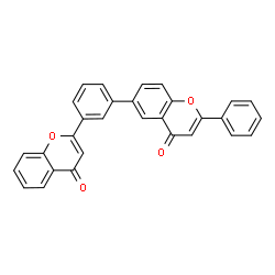 ChemSpider 2D Image | 6-[3-(4-Oxo-4H-chromen-2-yl)phenyl]-2-phenyl-4H-chromen-4-one | C30H18O4