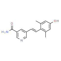 ChemSpider 2D Image | 5-[(E)-2-(4-Hydroxy-2,6-dimethylphenyl)vinyl]nicotinamide | C16H16N2O2