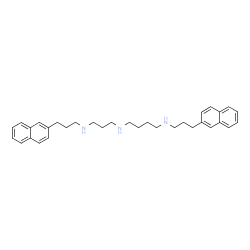 ChemSpider 2D Image | N-[3-(2-Naphthyl)propyl]-N'-(3-{[3-(2-naphthyl)propyl]amino}propyl)-1,4-butanediamine | C33H43N3