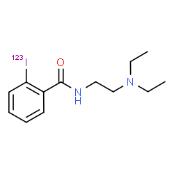 ChemSpider 2D Image | N-[2-(Diethylamino)ethyl]-2-(~123~I)iodobenzamide | C13H19123IN2O