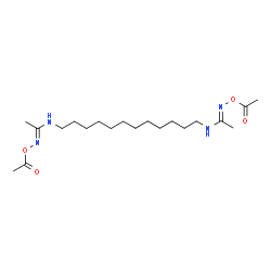ChemSpider 2D Image | (1E,1'E)-N,N'-1,12-Dodecanediylbis(N'-acetoxyethanimidamide) | C20H38N4O4