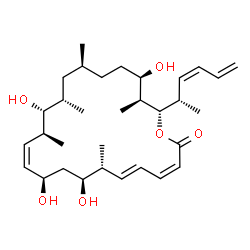 ChemSpider 2D Image | (3Z,5E,7R,8S,10R,11Z,13S,14R,15S,17S,20R,21S,22S)-22-[(2S,3Z)-3,5-Hexadien-2-yl]-8,10,14,20-tetrahydroxy-7,13,15,17,21-pentamethyloxacyclodocosa-3,5,11-trien-2-one | C32H52O6