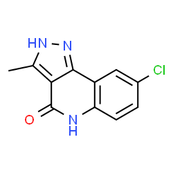 ChemSpider 2D Image | 8-chloro-3-methyl-2H-pyrazolo[4,3-c]quinolin-4(5H)-one | C11H8ClN3O