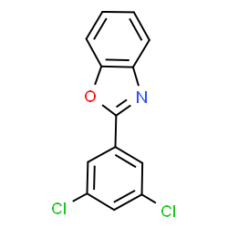 ChemSpider 2D Image | 2-(3,5-Dichlorophenyl)-1,3-benzoxazole | C13H7Cl2NO