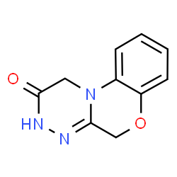 ChemSpider 2D Image | 3,5-Dihydro[1,2,4]triazino[3,4-c][1,4]benzoxazin-2(1H)-one | C10H9N3O2