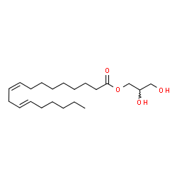 ChemSpider 2D Image | 2,3-Dihydroxypropyl (9Z,12E)-9,12-octadecadienoate | C21H38O4