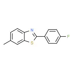 ChemSpider 2D Image | 2-(4-Fluorophenyl)-6-methyl-1,3-benzothiazole | C14H10FNS