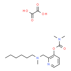 ChemSpider 2D Image | 2-{[Hexyl(methyl)amino]methyl}-3-pyridinyl dimethylcarbamate ethanedioate (1:1) | C18H29N3O6