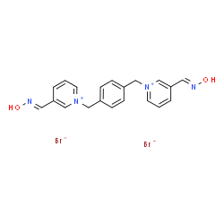 ChemSpider 2D Image | 1,1'-[1,4-Phenylenebis(methylene)]bis{3-[(E)-(hydroxyimino)methyl]pyridinium} dibromide | C20H20Br2N4O2