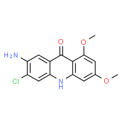 ChemSpider 2D Image | 7-Amino-6-chloro-1,3-dimethoxy-9(10H)-acridinone | C15H13ClN2O3