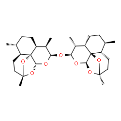 ChemSpider 2D Image | (1R,4S,5R,8S,9R,10R,12R,13R,1'R,4'S,5'R,8'S,9'R,10'S,12'R,13'R)-10,10'-Oxybis(1,5,9-trimethyl-11,14,15-trioxatetracyclo[10.2.1.0~4,13~.0~8,13~]pentadecane) | C30H46O7