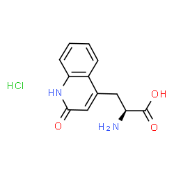ChemSpider 2D Image | (S)-2-Amino-3-(2-oxo-1,2-dihydroquinolin-4-yl)propionic acid HCl | C12H13ClN2O3