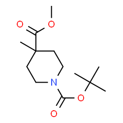 ChemSpider 2D Image | 1-tert-butyl 4-methyl 4-methylpiperidine-1,4-dicarboxylate | C13H23NO4