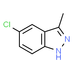 ChemSpider 2D Image | 5-Chloro-3-methyl-1H-indazole | C8H7ClN2