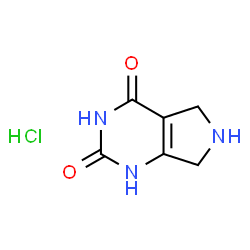 ChemSpider 2D Image | 6,7-dihydro-1H-pyrrolo[3,4-d]pyrimidine-2,4(3H,5H)-dione hydrochloride | C6H8ClN3O2