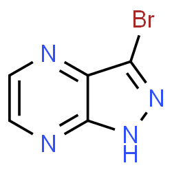ChemSpider 2D Image | 3-BROMO-1H-PYRAZOLO[3,4-B]PYRAZINE | C5H3BrN4