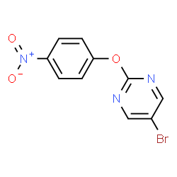 ChemSpider 2D Image | 5-Bromo-2-(4-nitrophenoxy)pyrimidine | C10H6BrN3O3