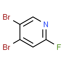 ChemSpider 2D Image | 4,5-Dibromo-2-fluoropyridine | C5H2Br2FN