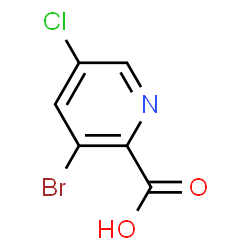 ChemSpider 2D Image | 3-Bromo-5-chloropicolinic acid | C6H3BrClNO2