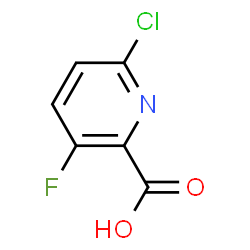 ChemSpider 2D Image | 6-chloro-3-fluoropicolinic acid | C6H3ClFNO2
