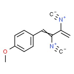 ChemSpider 2D Image | 1-(2,3-Diisocyano-1,3-butadien-1-yl)-4-methoxybenzene | C13H10N2O