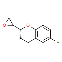 ChemSpider 2D Image | (2R)-6-Fluoro-2-(2-oxiranyl)chromane | C11H11FO2