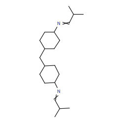 ChemSpider 2D Image | 4,4'-Methylenebis[N-(2-methylpropylidene)cyclohexanamine] | C21H38N2