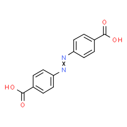 ChemSpider 2D Image | 4,4'-Diazene-1,2-diyldibenzoic acid | C14H10N2O4