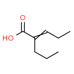 ChemSpider 2D Image | 2-Propyl-2-pentenoic acid | C8H14O2