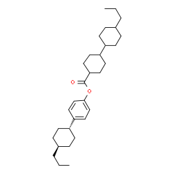 ChemSpider 2D Image | 4-(trans-4-Propylcyclohexyl)phenyl 4'-propyl-1,1'-bi(cyclohexyl)-4-carboxylate | C31H48O2
