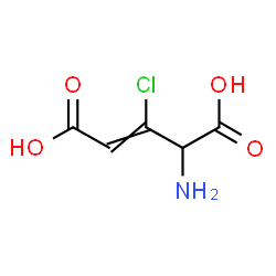 ChemSpider 2D Image | 4-Amino-3-chloro-2-pentenedioic acid | C5H6ClNO4