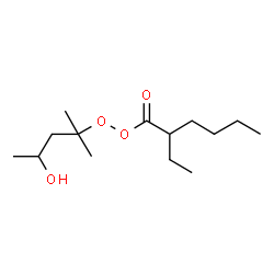 ChemSpider 2D Image | 1,1-Dimethyl-3-hydroxybutyl peroxy-2-ethylhexanoate | C14H28O4