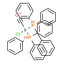 ChemSpider 2D Image | Carbonyl(chloro)bis(triphenylphosphoranyl)iridium(1+) | C37H32ClIrOP2
