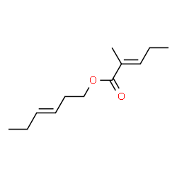 ChemSpider 2D Image | (3E)-3-Hexen-1-yl (2E)-2-methyl-2-pentenoate | C12H20O2