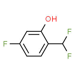 ChemSpider 2D Image | 2-(Difluoromethyl)-5-fluorophenol | C7H5F3O
