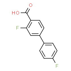 ChemSpider 2D Image | 3,4'-Difluoro-4-biphenylcarboxylic acid | C13H8F2O2