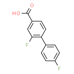 ChemSpider 2D Image | 2,4'-Difluoro-4-biphenylcarboxylic acid | C13H8F2O2