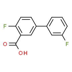 ChemSpider 2D Image | 3',4-Difluoro-3-biphenylcarboxylic acid | C13H8F2O2
