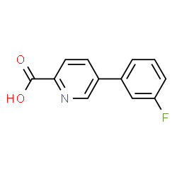ChemSpider 2D Image | 5-(3-Fluorophenyl)picolinic acid | C12H8FNO2