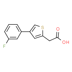 ChemSpider 2D Image | [4-(3-Fluorophenyl)-2-thienyl]acetic acid | C12H9FO2S