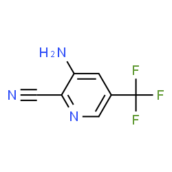 ChemSpider 2D Image | 3-Amino-5-(trifluoromethyl)-2-pyridinecarbonitrile | C7H4F3N3